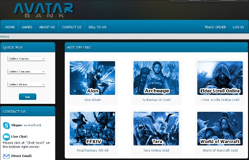 avatarbank.com homepage